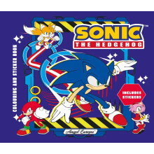 (Pack of 1) Sonic Colouring Book with Stickers 12 pages