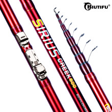 BIUTIFU Canne à Pêche Télescopique 6.0m en Carbone T800, UltraLégère pour Truite