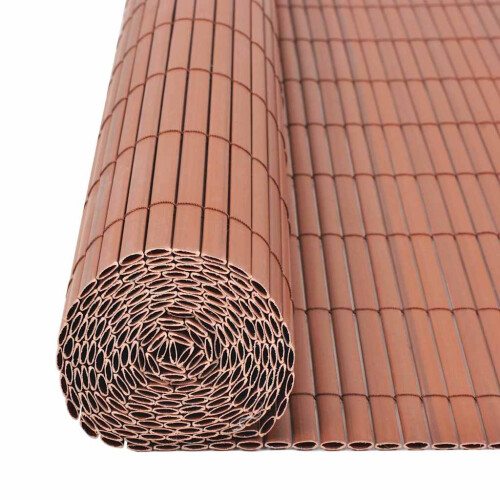 VidaXL vidaXL Gartenzaun Braun 150 x 300 cm PVC 2