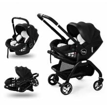4-in-1 vauvan vaunu i-Size R129 turvaistuimella, vaunuosalla, käännettävällä ja taitettavalla, syntymästä 2 vuoteen