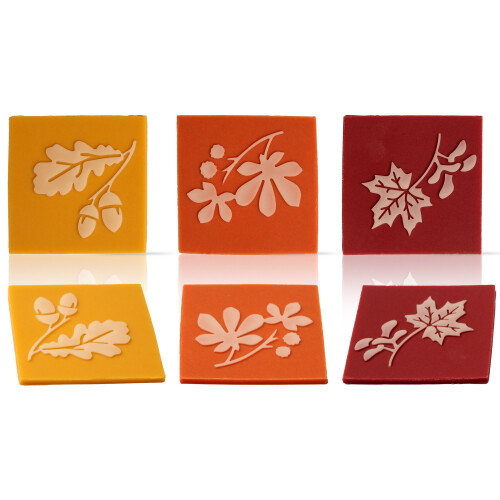 Dobla Layered Fall Leaves Assortment Chocolate Decoration