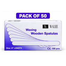 WALEE Waxing Spatulas 100PCS IN 1 (PACK OF 50)