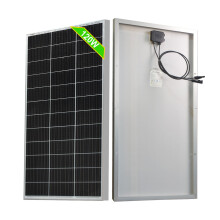 JINGYANG Panneau Solaire 120W, Verre Trempé, Impermé, pour Usage Extérieur et Hors Réseau