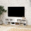 Three-Block Modular TV Stand - White Wood-Effect 8