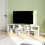 Three-Block Modular TV Stand - White Wood-Effect 4