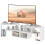 Three-Block Modular TV Stand - White Wood-Effect 2