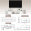 Three-Block Modular TV Stand - White Wood-Effect 6