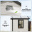 7.9ft x 6.2ft Aluminium Frame and Plastic Wall Shed, with Foundation - Cream White 8