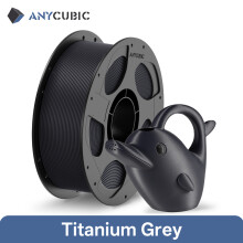 Anycubic PETG-CF 3D-Drucker Filament, 1KG Titanium Grey, wasserfest und stoßfest