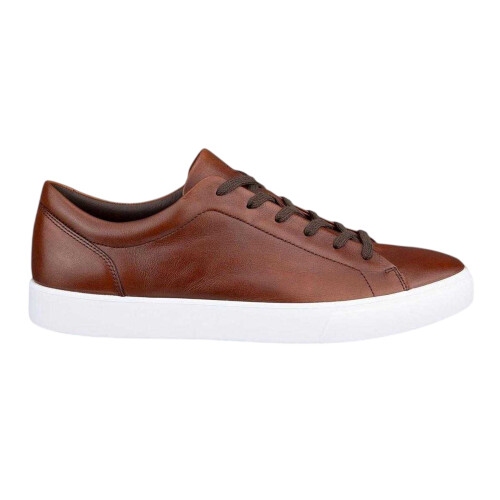Ecco (9.5 UK, Cognac) Ecco Mens Flat Trainers