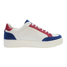 (10 UK, White/Blue/Red) Loyalti Mens Braid Trainers