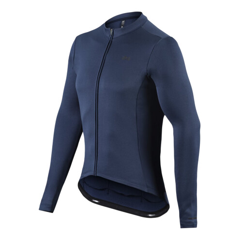 (S, Middle Blue) dhb Mens Blok Thermal Long-Sleeved Cycling Jersey 2