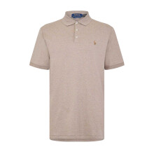 (XXL, Pale Cream) Ralph Lauren Mens Pima Cotton Slim Short-Sleeved Polo Shirt