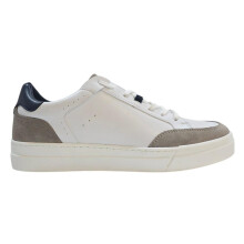 (10 UK, White/Grey/Navy) Loyalti Mens Braid Trainers