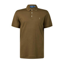(XL, Brown) Ralph Lauren Mens Pima Cotton Slim Short-Sleeved Polo Shirt