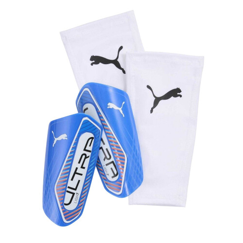 Puma (M, Blue/White) Puma Ultra Flex Graphic Print Shin Guards
