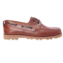 (10 UK, Ginger/Clay) Tommy Hilfiger Mens Leather Boat Shoes
