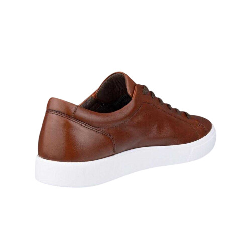 Ecco (9.5 UK, Cognac) Ecco Mens Flat Trainers 1