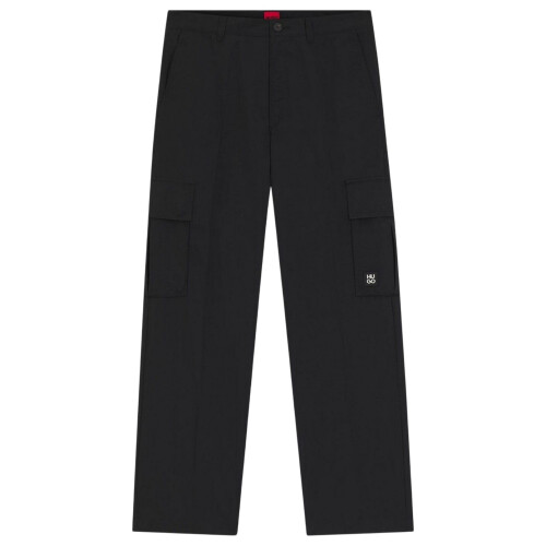 (S, Black) Hugo Mens Regular Combat Trousers