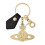 Vivienne Westwood (One Size, Gold/Black) Vivienne Westwood Hammered Leather Keyring 1