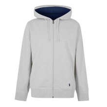(S, Heather Grey) Ralph Lauren Mens Polo Embroidered Logo Full Zip Hoodie