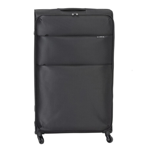 (57cm, Black) Linea Plain Softshell Suitcase