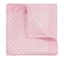 Boss Mens Beckham Polka Dot Silk Wedding Pocket Square