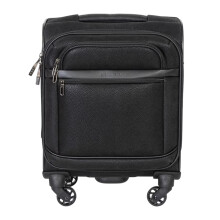 (65cm x 47.5cm, Black) Linea Retro 4 Wheeled Suitcase