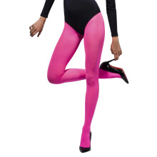 (One Size, Pink) Fever Womens/Ladies Plain Opaque Tights