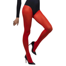 (One Size, Red) Fever Womens/Ladies Plain Opaque Tights