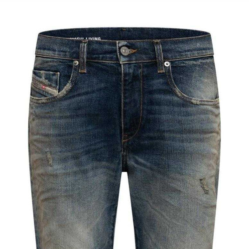Diesel Diesel Mens 2019 D-Strukt Denim Distressed Slim Jeans 2