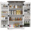 Multi-Storage Farmhouse Style Cabinet - White 1
