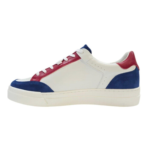 (10 UK, White/Blue/Red) Loyalti Mens Braid Trainers 2