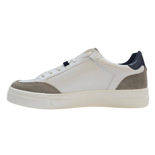 (10 UK, White/Grey/Navy) Loyalti Mens Braid Trainers 2