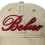 (One Size, Beige) Belier Embroidered Logo Denim Baseball Cap 3