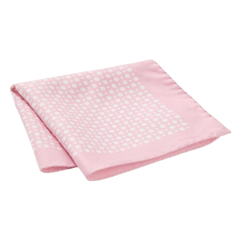 Boss Mens Beckham Polka Dot Silk Wedding Pocket Square 1