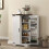 Multi-Storage Farmhouse Style Cabinet - White 4
