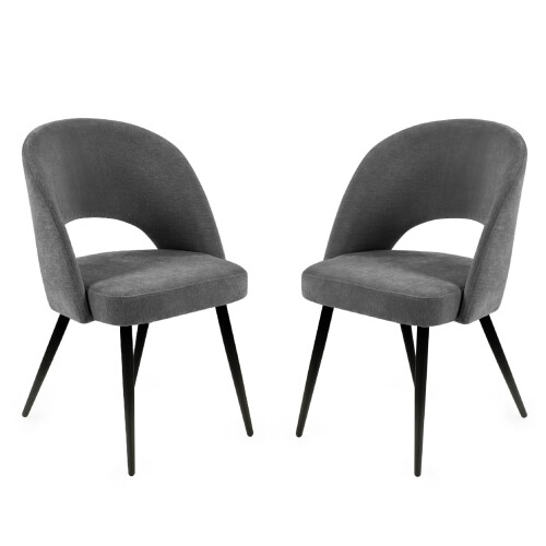 Set Of 2 Ella Dining Chairs - Onyx 1