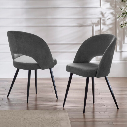 Set Of 2 Ella Dining Chairs - Onyx