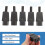 5PCS IEC 320 C13 Female Plug Adapter 3pin Socket Power Cord Rewirable Connector 6