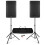 Vonyx VSA150S 15" Active Powered DJ PA Speaker System Set with Stands 1