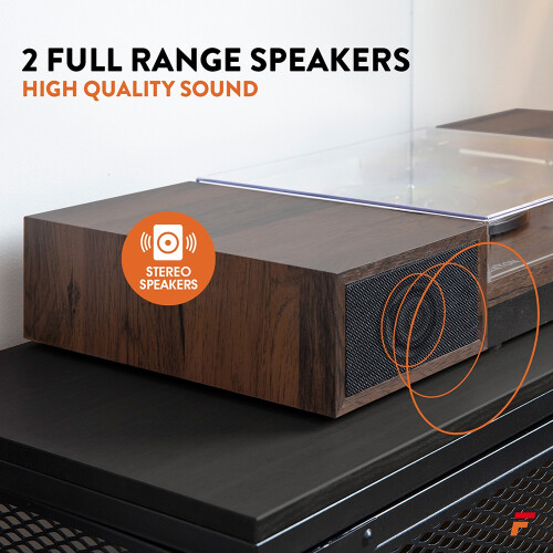 Vinyl Player with Speakers, LP Record Turntable Stereo System, Bluetooth, RP165D 1