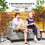 Two-Seater Rattan Outdoor Sofa - Light Grey 6