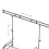 Vonyx DB3 Mobile DJ Booth Stand with Overhead Lighting T-Bar 10