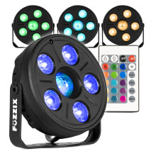 Fuzzix Comet LED Party Light Set with Remote - Mobile DJ Disco Lighting Effects