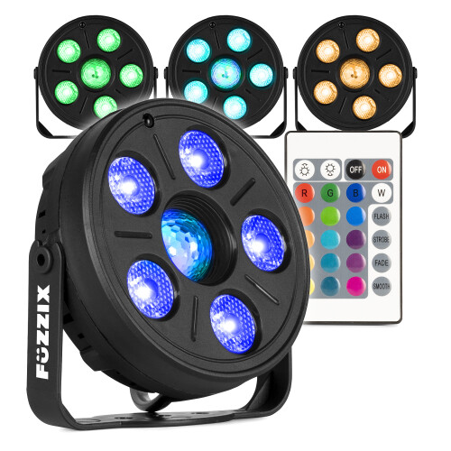 Fuzzix Comet LED Party Light Set with Remote - Mobile DJ Disco Lighting Effects