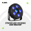 Fuzzix Comet LED Party Light Set with Remote - Mobile DJ Disco Lighting Effects 6