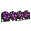 Fuzzix Comet LED Party Light Set with Remote - Mobile DJ Disco Lighting Effects 8