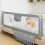 Barrière de lit pour enfant, protection sécurité réglable, Bleu, 1.5m 2