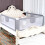 Barrière de lit pour enfant, protection sécurité réglable, Bleu, 1.5m 5
